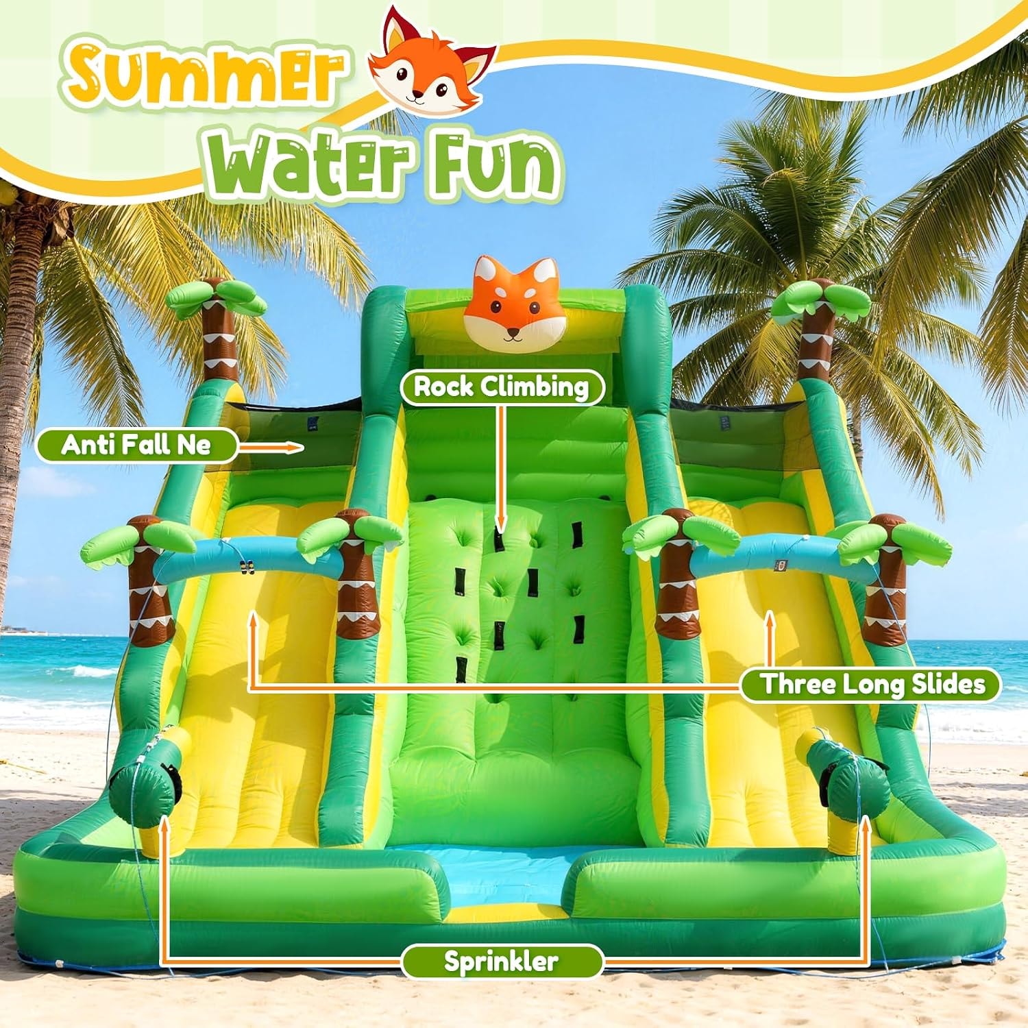 Tropical Fox Water Slide